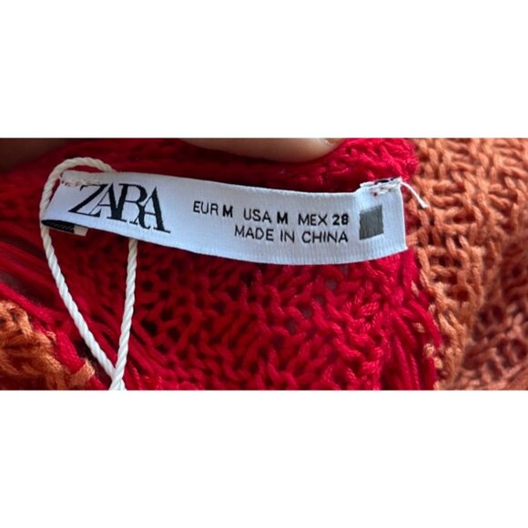 Zara Crochet Knit Maxi Dress Size M NWT Grecian Goddess Euro Vacation Resort - Picture 7 of 10